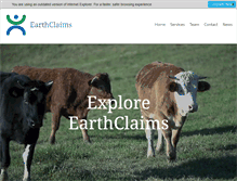 Tablet Screenshot of earthclaims.com